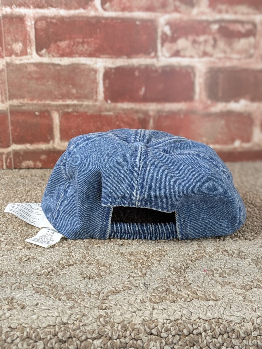 Disney Winnie the Pooh Vintage Fitted Denim Baseball Hat Girls Size 4 6X - Picture 5 of 9